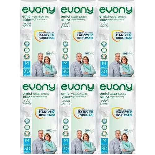 Evony Hasta Bezi Yetişkin Emici Külot M - Orta - Medium 180 Adet (6PK*30)