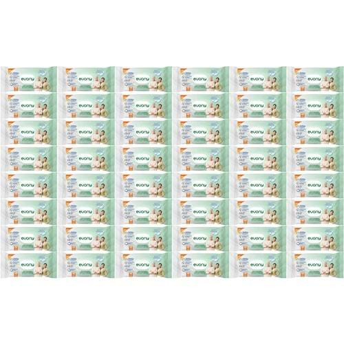 Evony Hasta Vücut Perine Temizleme Islak Mendil Havlu 48 Yaprak XL Banyo Ferahlığı (48 Li Set)