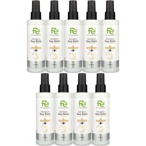 Fe Keratin Saç Sütü 200ML (9 Lu Set)