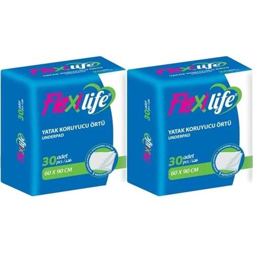 Flexi Life Kedi - Köpek - Evcil Haycan Çiş Tuvalet Eğitim Pedi 60*90CM 60 Adet (2PK*30)