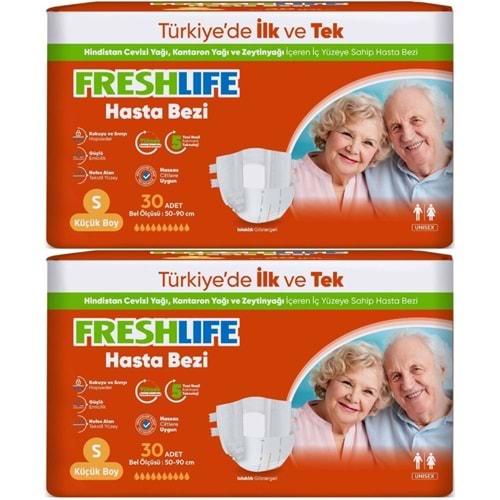 FreshLife Yetişkin Hasta Bezi Bel Bantlı S - Küçük - Small 60 Adet (2PK*30)