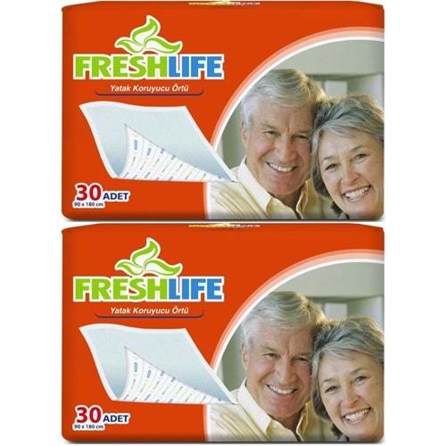 FreshLife Hasta Yatak Koruyucu 90*180CM 60 Adet (2PK*30)