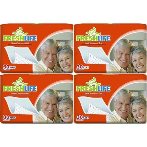 FreshLife Hasta Yatak Koruyucu 90*180CM 120 Adet (4PK*30)