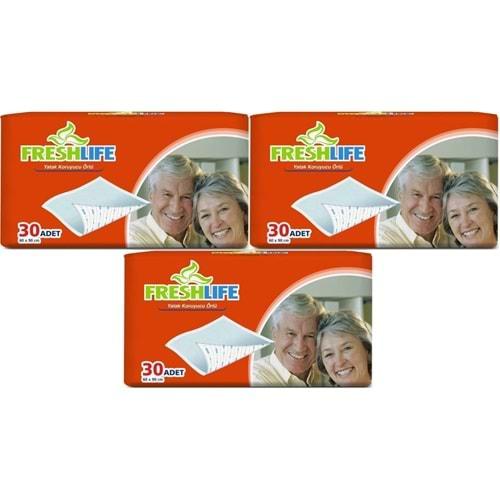FreshLife Hasta Yatak Koruyucu 60*90CM 90 Adet (3PK*30)