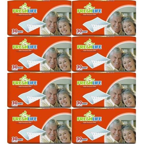 FreshLife Hasta Yatak Koruyucu 60*90CM 240 Adet (8PK*30)