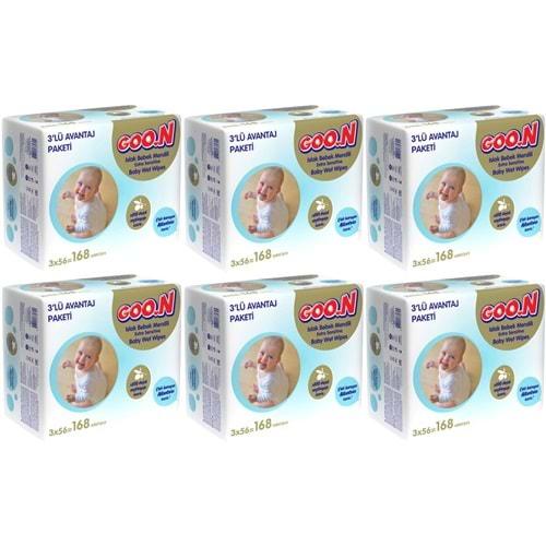 Goon Islak Havlu Mendil 56 Yaprak Sensitive Hassas Cilt 18 Li Set (6PK*3) 1008 Yaprak