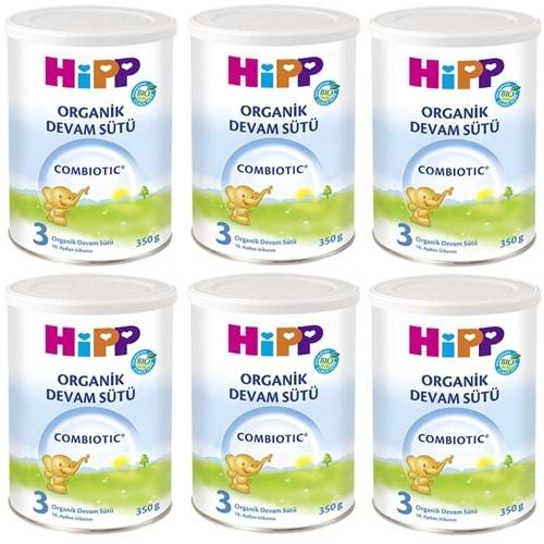 Hipp Organik Combiotic Bebek Sütü 350GR No:3 (6 Lı Set)