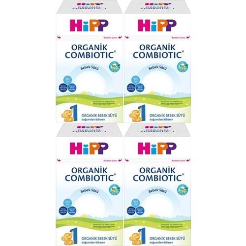 Hipp Organik Combiotic Bebek Sütü 800GR No:1 (0-6 Ay) (4 Lü Set)