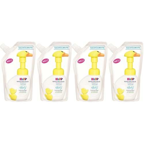 Hipp Babysanft Bebek/Çoçuk El Yıkama Köpüğü 250ML (Yedek Poşet) (4 Lü Set)