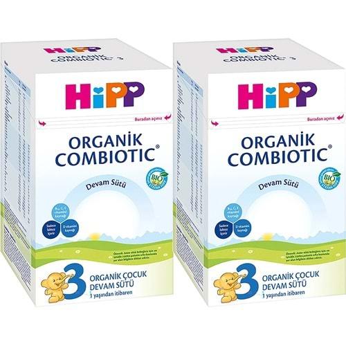 Hipp Organik Combiotic Bebek Devam Sütü 800GR No:3 (9. Aydan İtibaren) (2 Li Set)