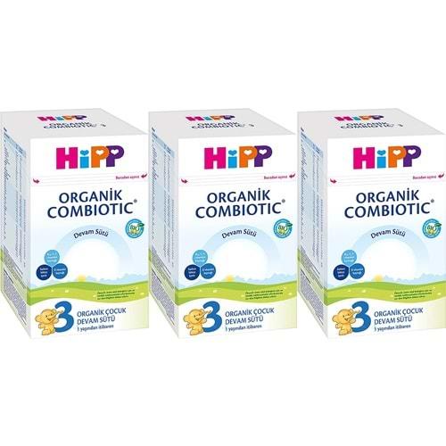 Hipp Organik Combiotic Bebek Devam Sütü 800GR No:3 (9. Aydan İtibaren) (3 Lü Set)