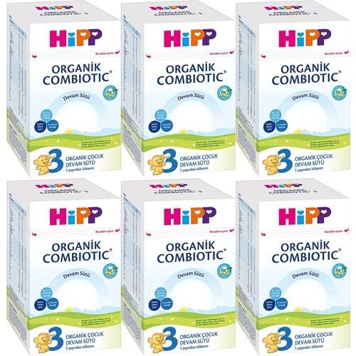 Hipp Organik Combiotic Bebek Devam Sütü 800GR No:3 (9. Aydan İtibaren) (6 Lı Set)