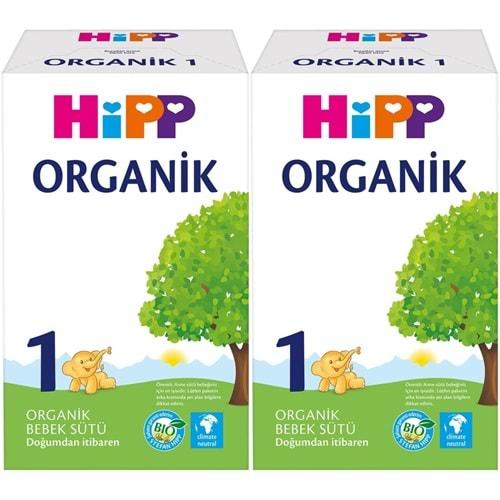 Hipp Organik Bebek Sütü 600GR No:1 (1. Aydan İtibaren) (2 Li Set)