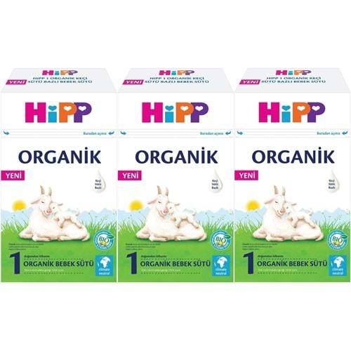 Hipp Organik Keçi Sütü Bazlı Devam Sütü 400GR No:1 (0-6 Ay) (3 Lü Set)