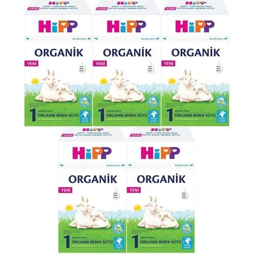 Hipp Organik Keçi Sütü Bazlı Devam Sütü 400GR No:1 (0-6 Ay) (5 Li Set)