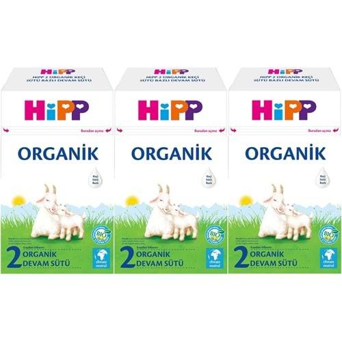 Hipp Organik Keçi Sütü Bazlı Devam Sütü 400GR No:2 (6.Aydan İtibaren) (3 Lü Set)