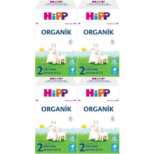 Hipp Organik Keçi Sütü Bazlı Devam Sütü 400GR No:2 (6.Aydan İtibaren) (4 Lü Set)