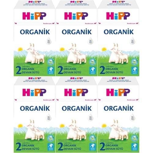 Hipp Organik Keçi Sütü Bazlı Devam Sütü 400GR No:2 (6.Aydan İtibaren) (6 Lı Set)
