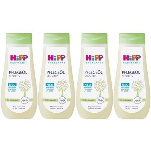 Hipp Babysanft Bebek Bakım Yağı/Pelegeöl Sensıtıv 200ML (4 Lü Set)