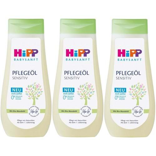 Hipp Babysanft Bebek Bakım Yağı/Pelegeöl Sensıtıv 200ML (3 Lü Set)