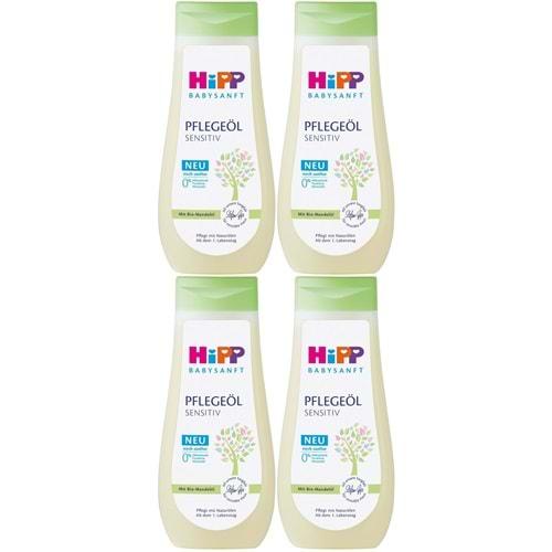 Hipp Babysanft Bebek Bakım Yağı/Pelegeöl Sensıtıv 200ML (4 Lü Set)
