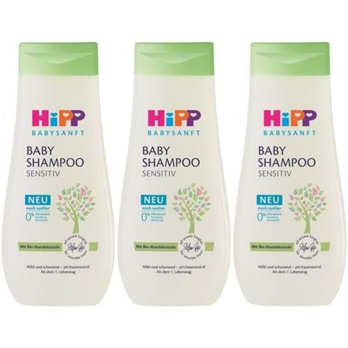 Hipp Babysanft Bebek Şampuanı (Baby Shanmpoo) Sensıtıv 200ML (3 Lü Set)