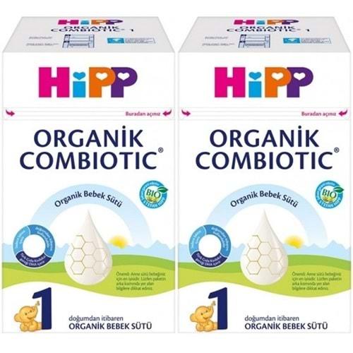 Hipp Organik Combiotic Bebek Sütü 600GR No:1 (0-6 Ay) (2 Li Set)