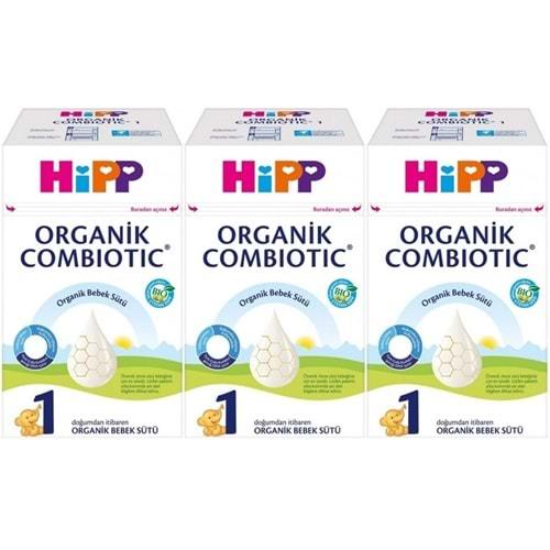 Hipp Organik Combiotic Bebek Sütü 600GR No:1 (0-6 Ay) (3 Lü Set)