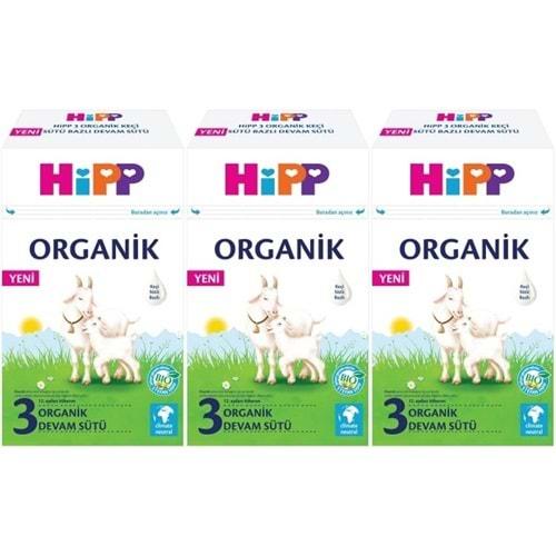 Hipp Organik Keçi Sütü Bazlı Devam Sütü 400GR No:3 (12.Aydan İtibaren) (3 Lü Set)