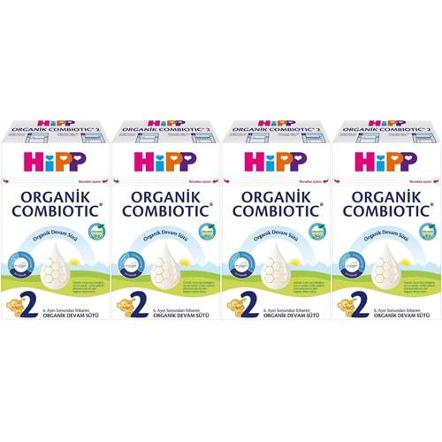 Hipp Organik Combiotic Devam Sütü 600GR No:2 (6-12 Ay) (4 Lü Set)