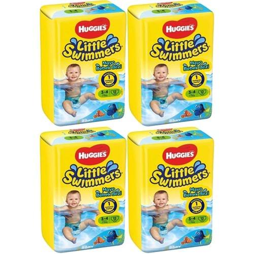 Huggıes Little Swımmers Mayo Bebek Bezi Beden:3-4 (7-15Kg) 48 Adet (4Pk*12)