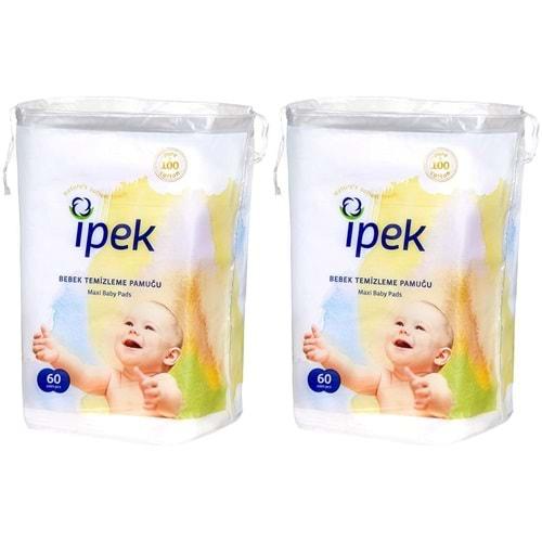 İpek Bebek Temizleme Pamuğu 120 Adet (2Pk*60)