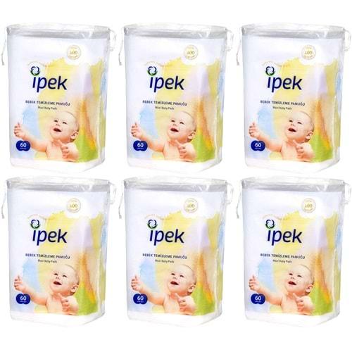 İpek Bebek Temizleme Pamuğu 360 Adet (6Pk*60)