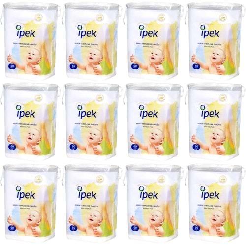 İpek Bebek Temizleme Pamuğu 720 Adet (12Pk*60)