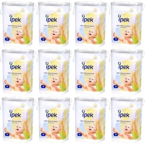 İpek Bebek Temizleme Pamuğu 720 Adet (12Pk*60)