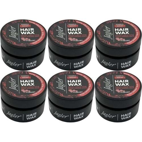 Jagler Süper Wax 150ML Extra Strong hold - Ekstra Güçlü Tutuş (6 Lı Set)