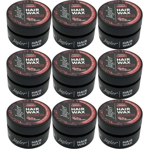 Jagler Süper Wax 150ML Extra Strong hold - Ekstra Güçlü Tutuş (9 Lu Set)