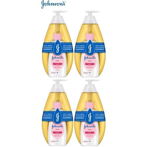 Johnsons Baby Bebek Şampuanı Klasik 750Ml+Bebek Yağı 200Ml (4 Lü Set)