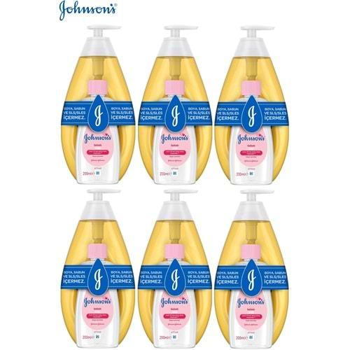 Johnsons Baby Bebek Şampuanı Klasik 750Ml+Bebek Yağı 200Ml (6 Lı Set)