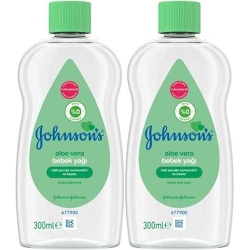 Johnsons Baby Bebek Yağı 300ML Aleo Vera (2 Li Set)