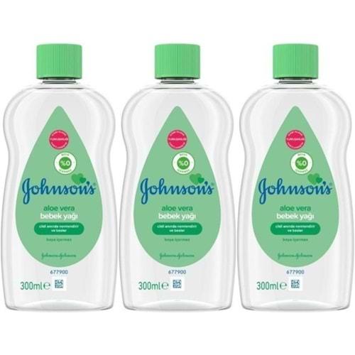 Johnsons Baby Bebek Yağı 300ML Aleo Vera (3 Lü Set)
