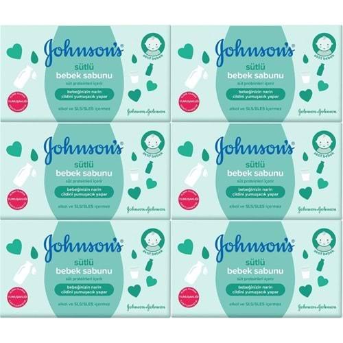 Johnsons Baby Bebek Sabunu 90Gr Sütlü (6 Lı Set)