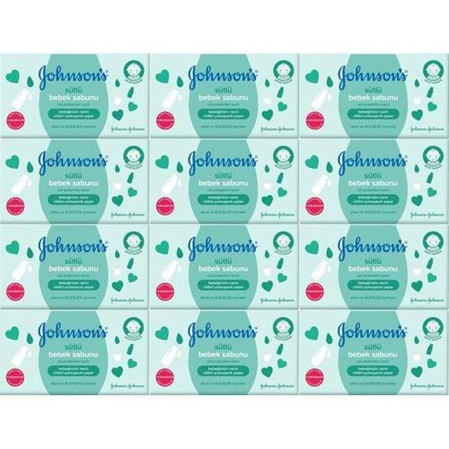 Johnsons Baby Bebek Sabunu 90Gr Sütlü (12 Li Set)
