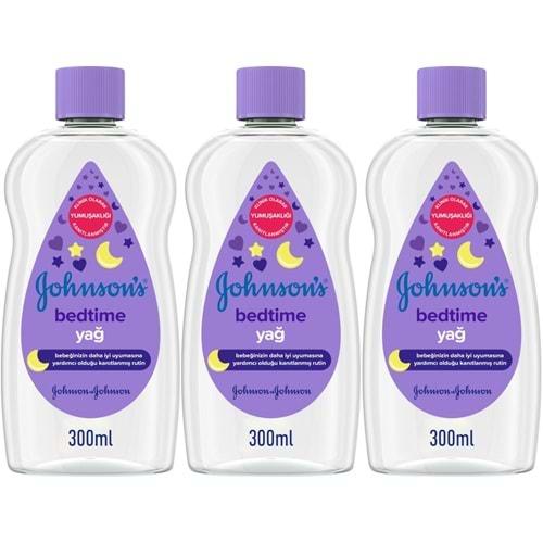 Johnsons Baby Bebek Yağı 300ML Bedtime (Uyku Rutini) (3 Lü Set)