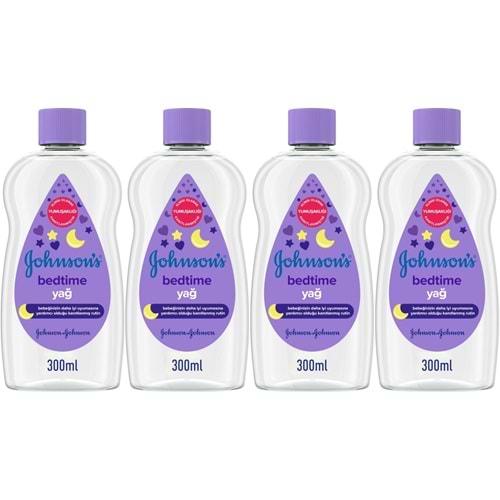 Johnsons Baby Bebek Yağı 300ML Bedtime (Uyku Rutini) (4 Lü Set)