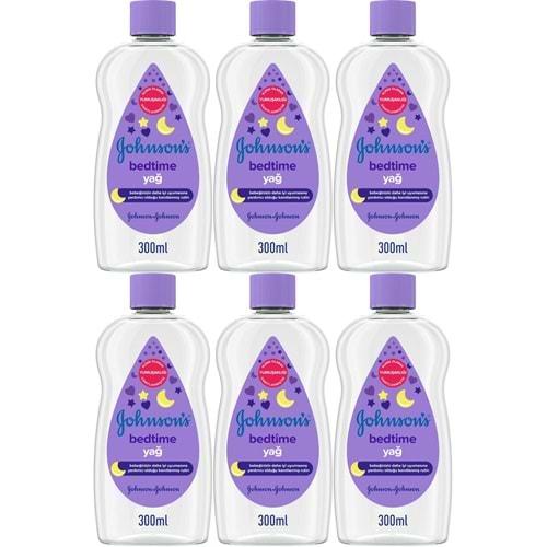 Johnsons Baby Bebek Yağı 300ML Bedtime (Uyku Rutini) (6 Lı Set)