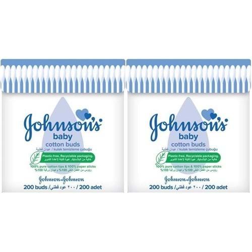 Johnsons Baby Kulak Temizleme Çubuğu 200 Adet (2 Li Set)
