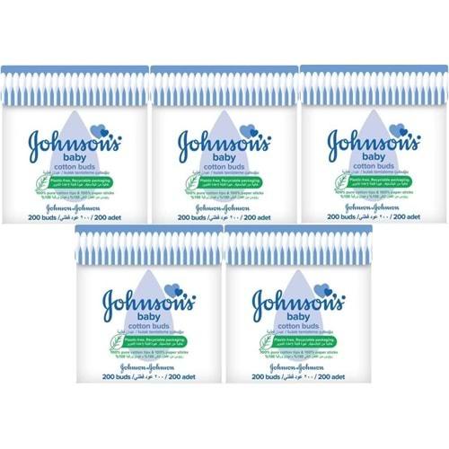 Johnsons Baby Kulak Temizleme Çubuğu 200 Adet (5 Li Set)