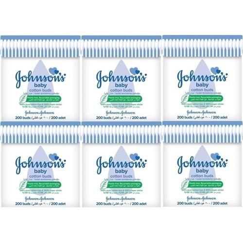 Johnsons Baby Kulak Temizleme Çubuğu 200 Adet (6 Lı Set)
