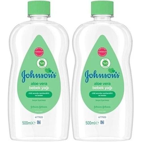 Johnsons Baby Bebek Yağı 500ML Aloe Vera (2 Li Set)